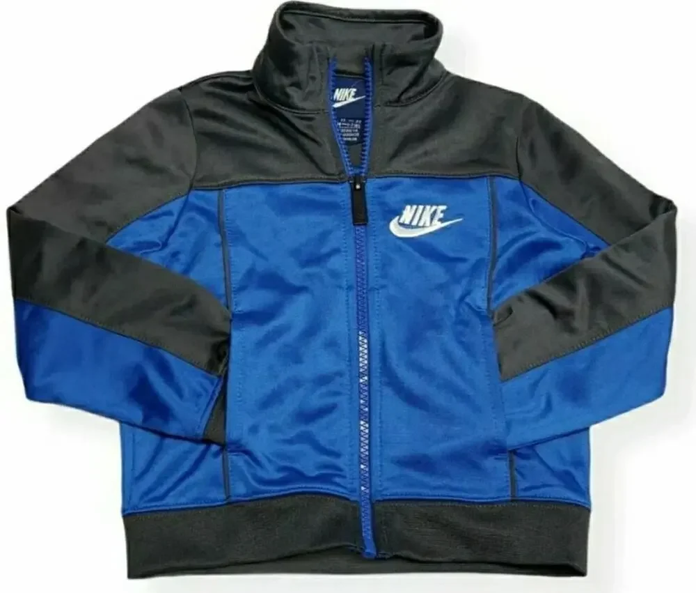 Nike Blue Zip Up Kids Jacket with Pockets